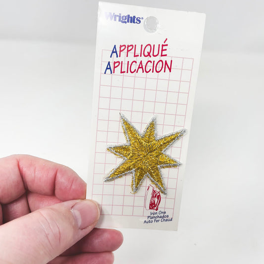 Large Gold Star Patch