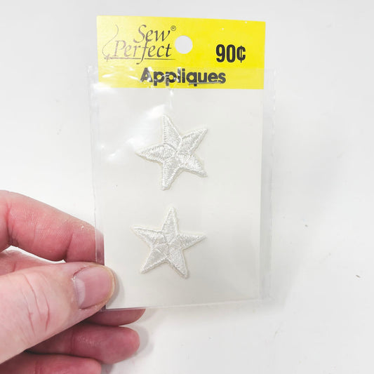 Small - Two White Star Patches