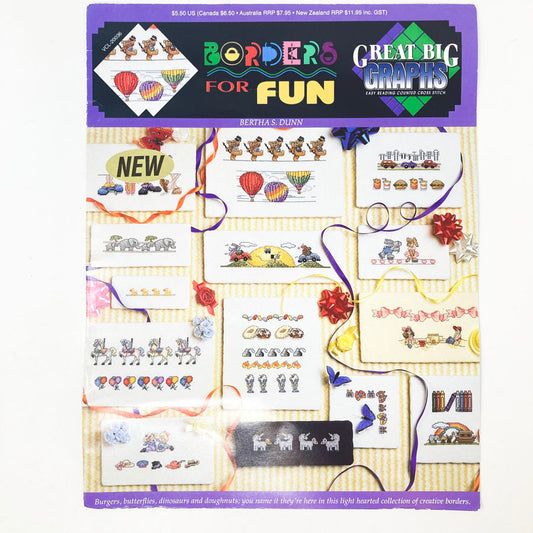 Borders Are Fun Cross Stitch Pattern Booklet