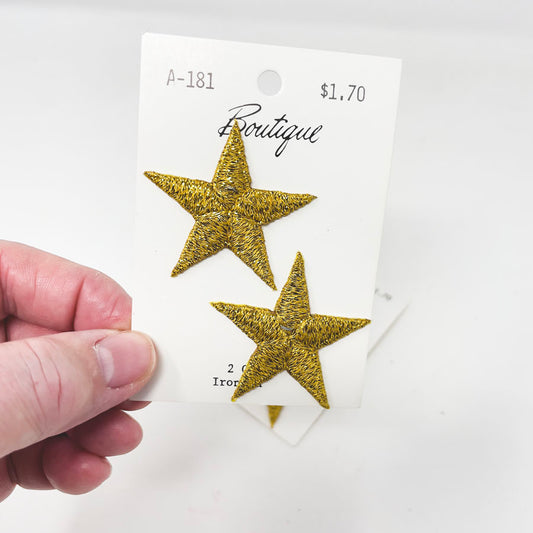 Boutique Gold Star Patch