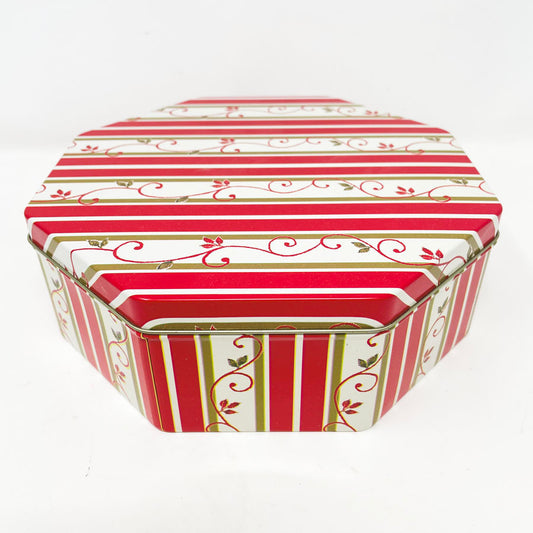 Red Striped Tin