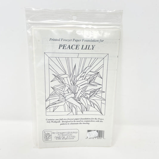 Peace Lilly Printed Freezer Paper Foundation - Designer's Workshop
