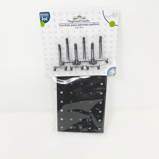 Jot Black Plastic Pegboard