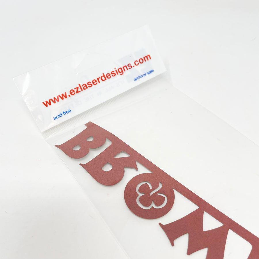 EZ Laser Designs - Brownies Paper Embellishment
