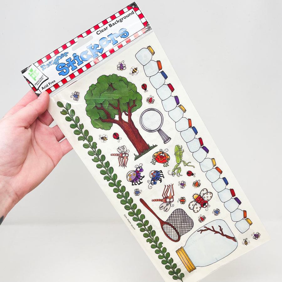 Provo Craft Designer Stickers Clear Background - Bugs