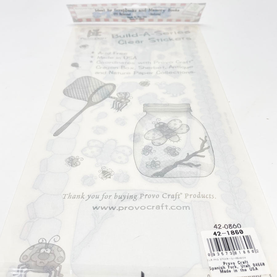 Provo Craft Designer Stickers Clear Background - Bugs