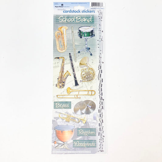 School Band Cardstock Stickers