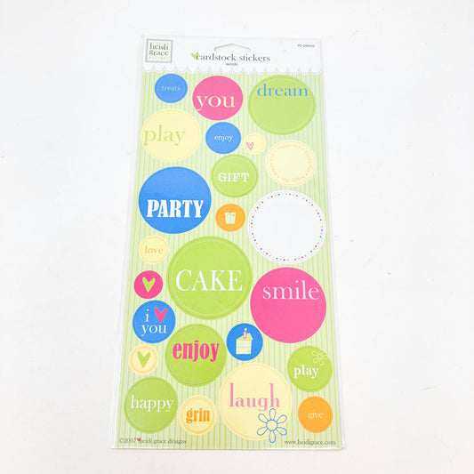 Heidi Grace Cardstock Stickers - Words