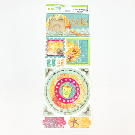 BoBunny Sandcastle Cardstock Stickers