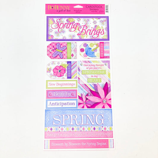 BoBunny Spring Brings Cardstock Stickers