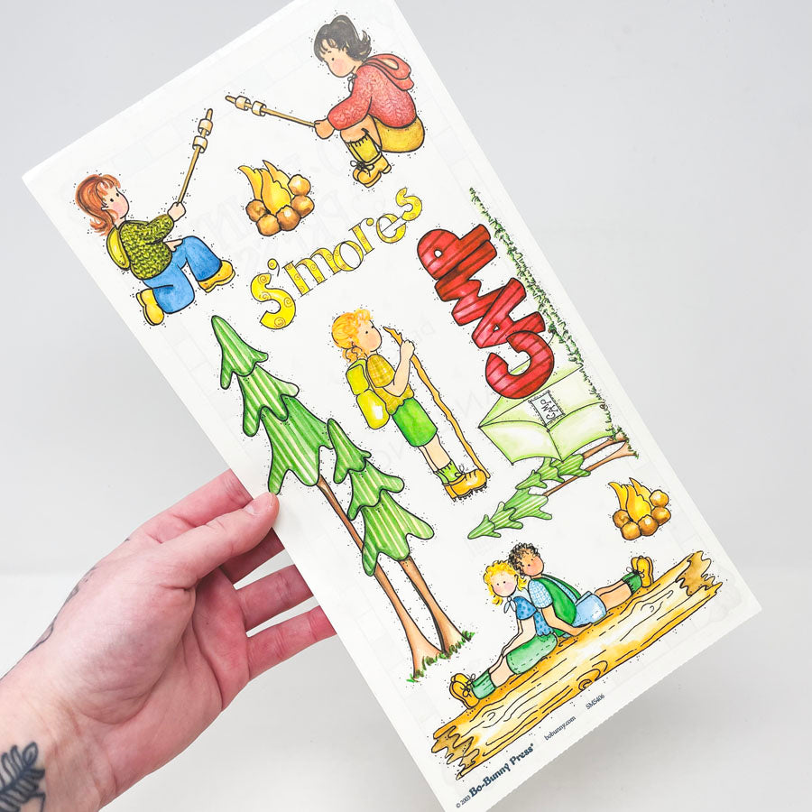 Bo-Bunny Press Stickers - Camp