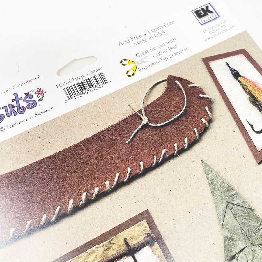 EK Success Fresh Cuts Paper Embellishments - Happy Camper
