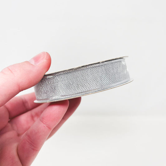 Craftsmart Silver Metallic 5/8in Ribbon