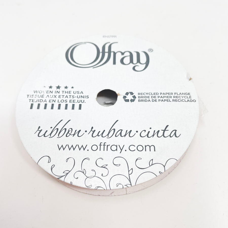 Offray Red Metallic 3/8in Ribbon