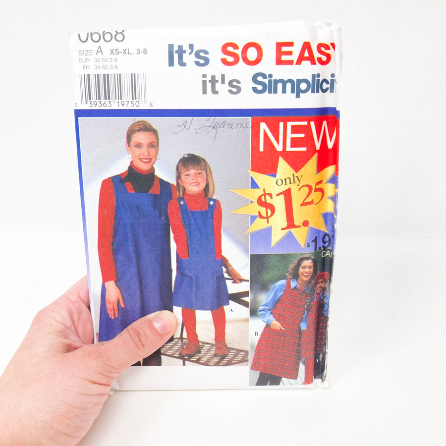 Simplicity 0668 Sewing Pattern - Dress - 1996