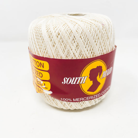South Maid Mercerized Cotton Thread - White