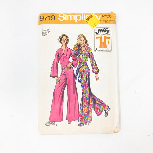 Simplicity 9719 Sewing Pattern - Jumpsuit (18) - 1971