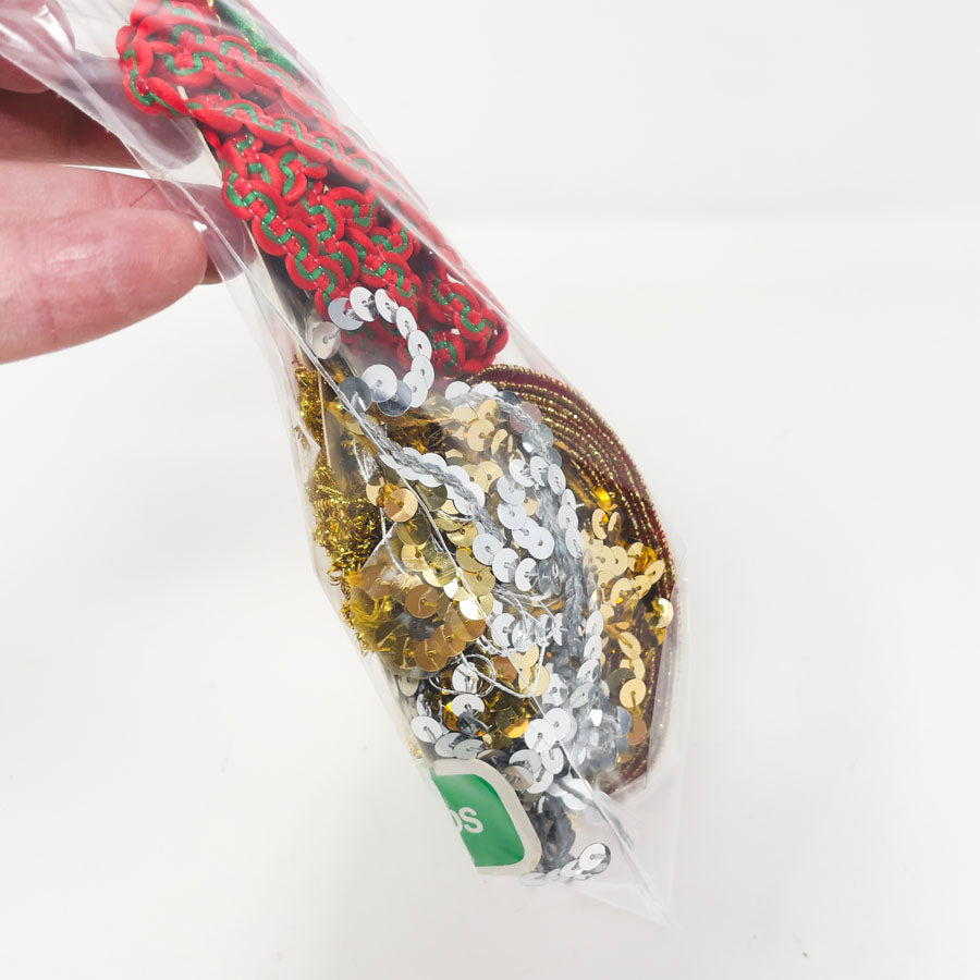 Bundle of Christmas Ribbon & Trim