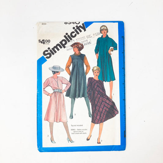Simplicity 6540 Sewing Pattern - Dress (14) - 1984