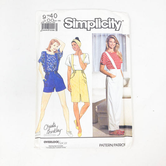 Simplicity 9740 Sewing Pattern - Outfit (12-18) - 1990