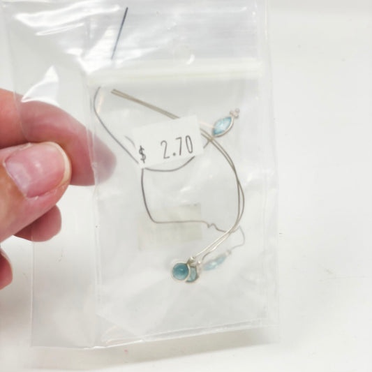 Small Blue Set Gemstones