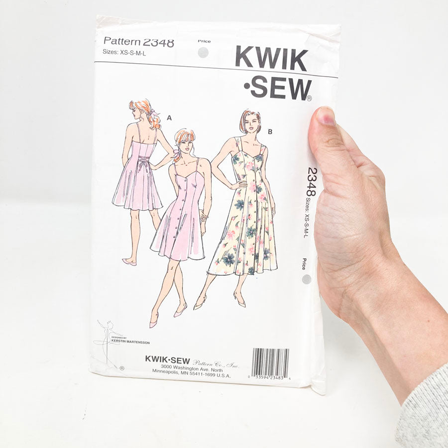 Kwik Sew 2348 Sewing Pattern - Dress (XS-L) - 1990s