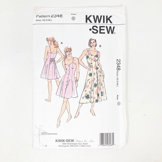 Kwik Sew 2348 Sewing Pattern - Dress (XS-L) - 1990s