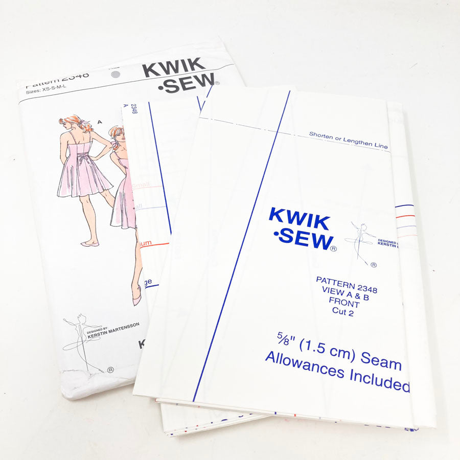 Kwik Sew 2348 Sewing Pattern - Dress (XS-L) - 1990s