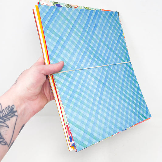 Stack of Pattern & Solid 8.5" x 11" Paper