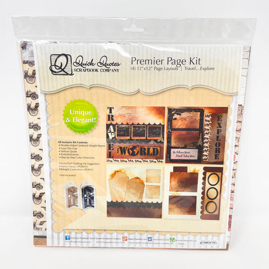 Quick Quotes Scrapbook Page Kit - Unforgettable