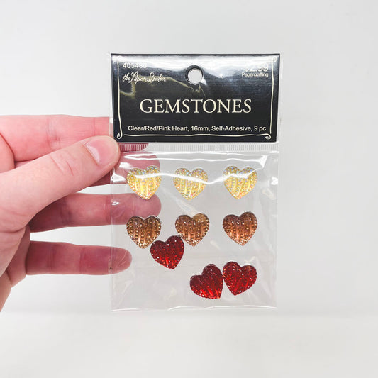 The Paper Studio Gemstone Heart Stickers