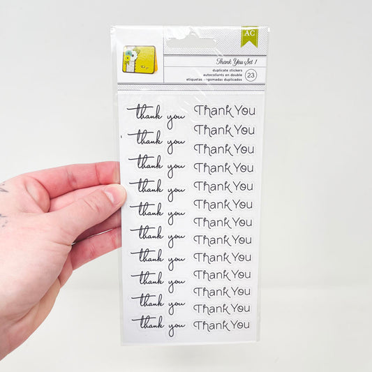 American Craft Thank You Stickers