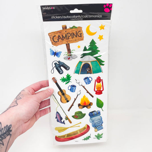 Sandylion Camping Stickers