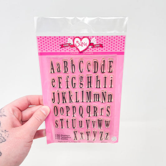 Playful Serif - Sizzix Clear Alphabet Stamps