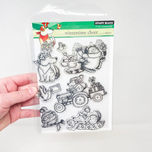 Wintertime Cheer - Penny Black Transparent Stamps