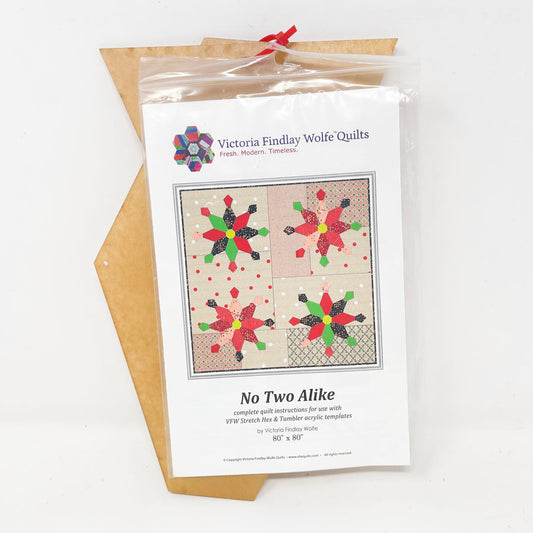 Victoria Findlay Wolfe Quilts - No Two Alike Quilt Pattern with Acrylic Templates