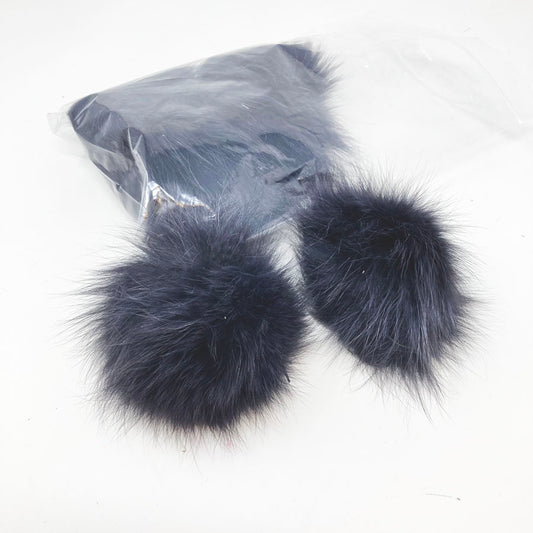 6 Rabbit Tail Pom-Poms