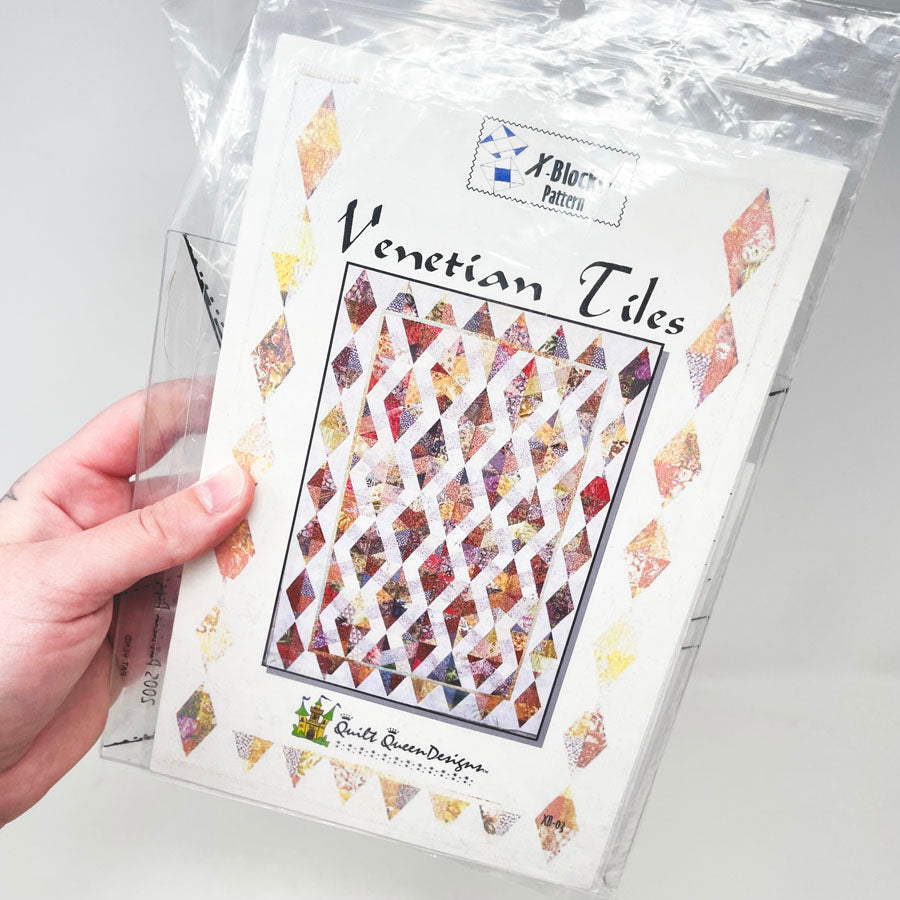X-Blocks Venetian Tiles Quilt Pattern by Quilt Queen Designs