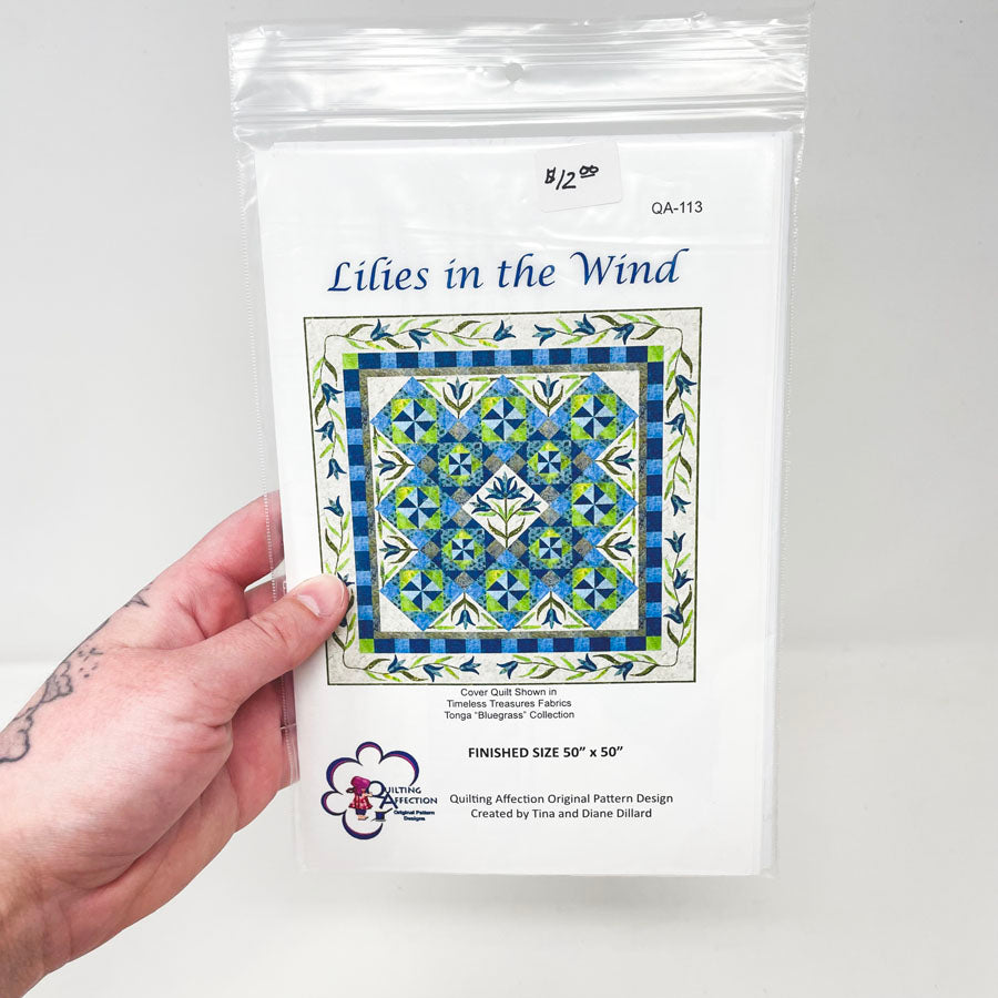Quilting Affection Lilies in the Wind Quilt Pattern by Tina and Diane Dillard