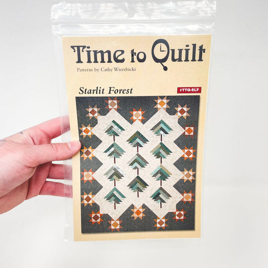 Time to Quilt Starlit Forest Quilt Pattern by Cathy Wierzbicki