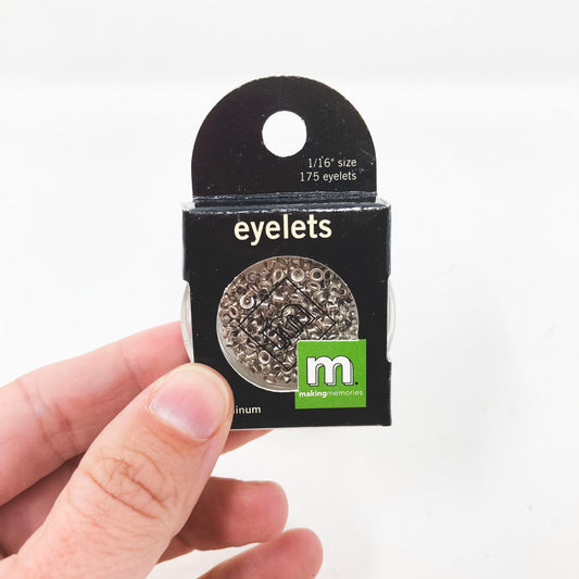 Making Memories 1/16" Round Eyelets - Aluminum