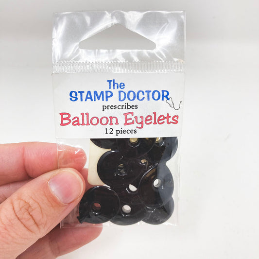 The Stamp Doctor - Black Balloon Eyelet Pack