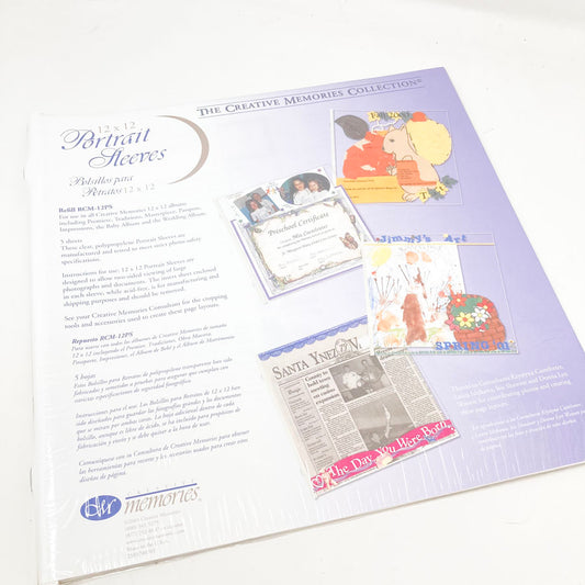 Creative Memories Portrait Sleeves 12" x 12"