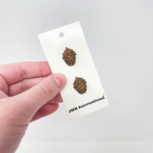 JHB Pinecone Buttons - Carded
