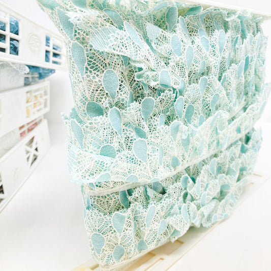 Aqua Blue - Full Spool of Lace Yardage