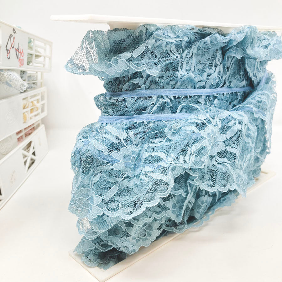 Dusty Blue - Full Spool of Lace Yardage
