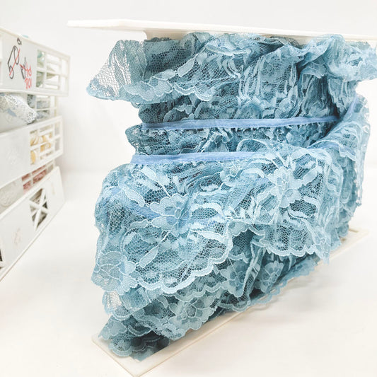 Dusty Blue - Full Spool of Lace Yardage
