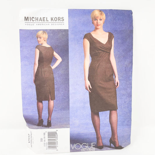 Vogue V1117 Sewing Pattern - Michael Kors Dress (12-18) - 2009