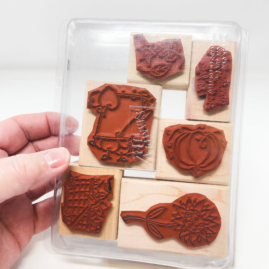 Give Thanks Wood Stamps by Stampin' Up