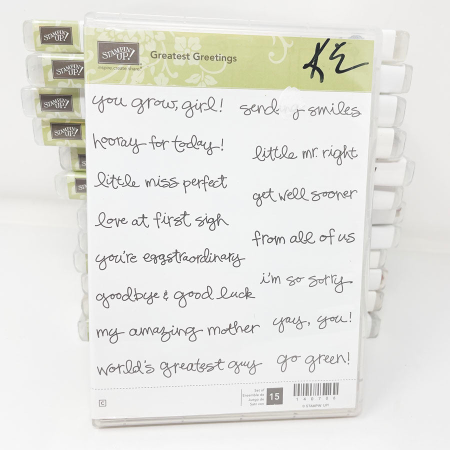 More Stampin' Up Cling Stamp Sets